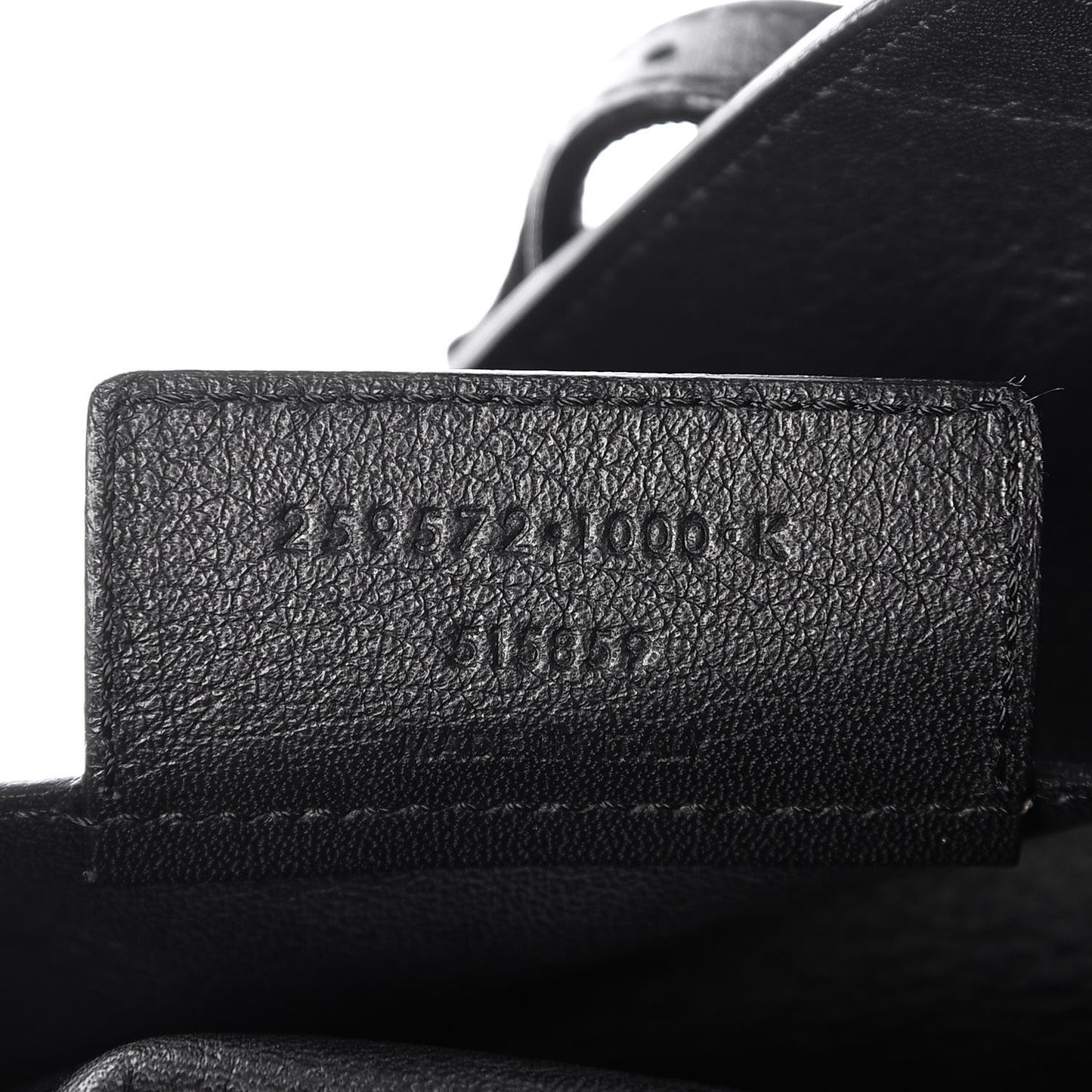 Calfskin Papier Ledger Zip Around Tote Black