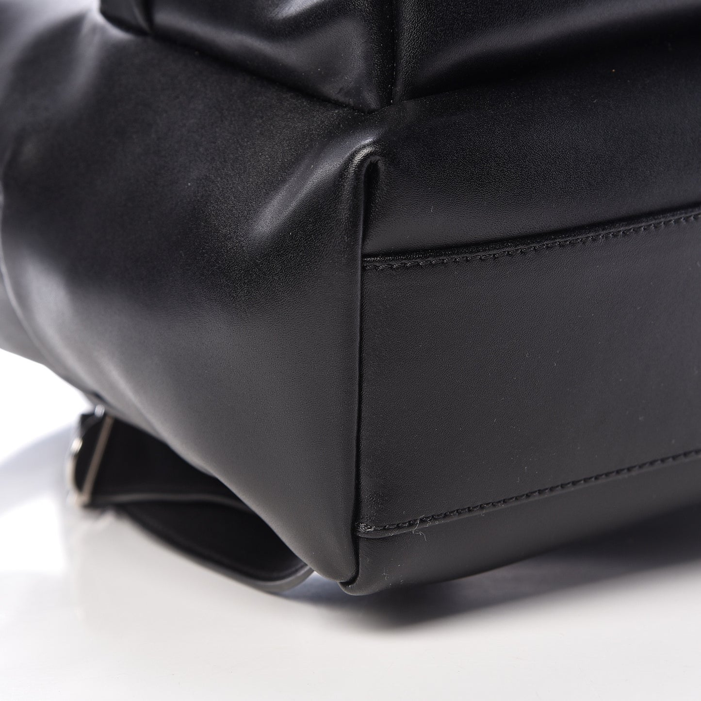 Calfskin Star Mini Backpack Black Red