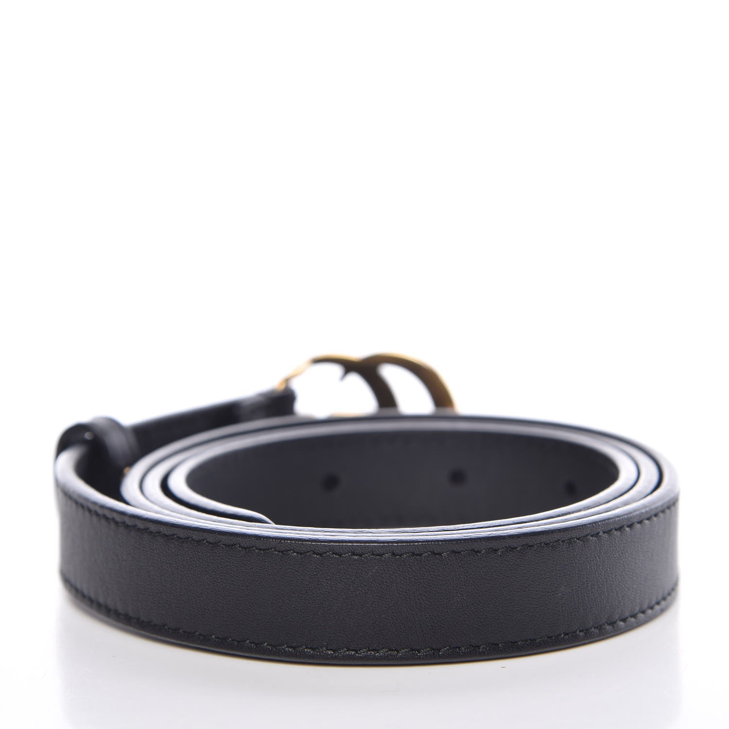 Gucci Calfskin Double G 20mm Belt 90 36 Black 3 of 6