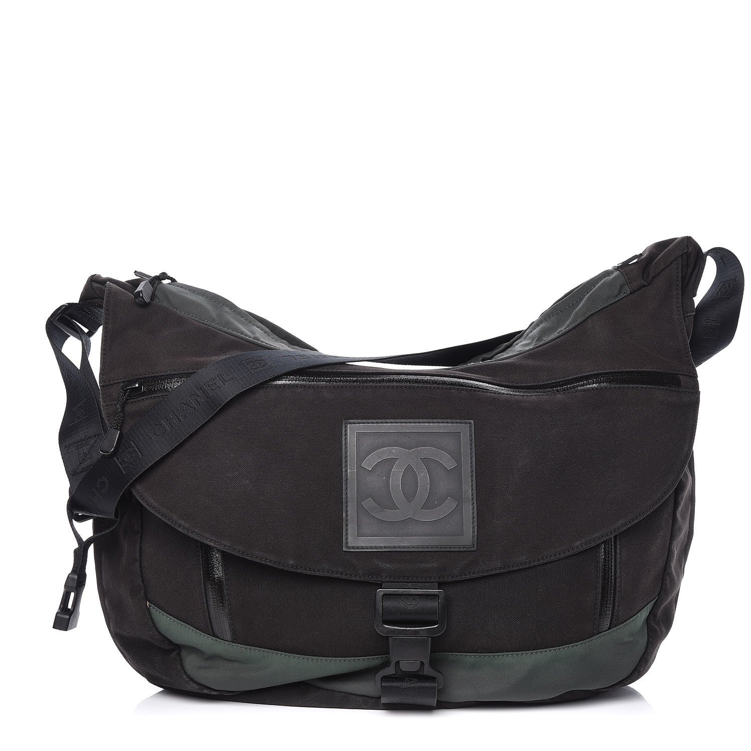 Chanel Canvas Nylon Sport Messenger Black 1 of 17