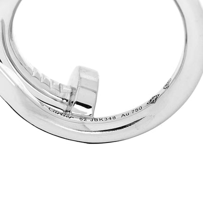 Cartier 18K White Gold Juste Un Clou Ring 52 6 4 of 5