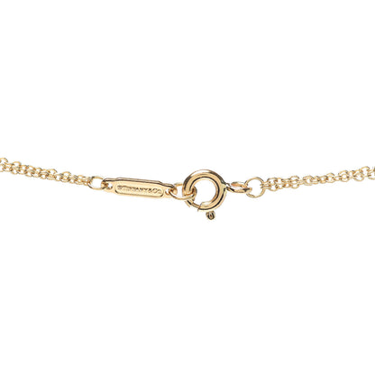 Tiffany 18K Yellow Gold Infinity Double Chain Pendant Necklace 4 of 6