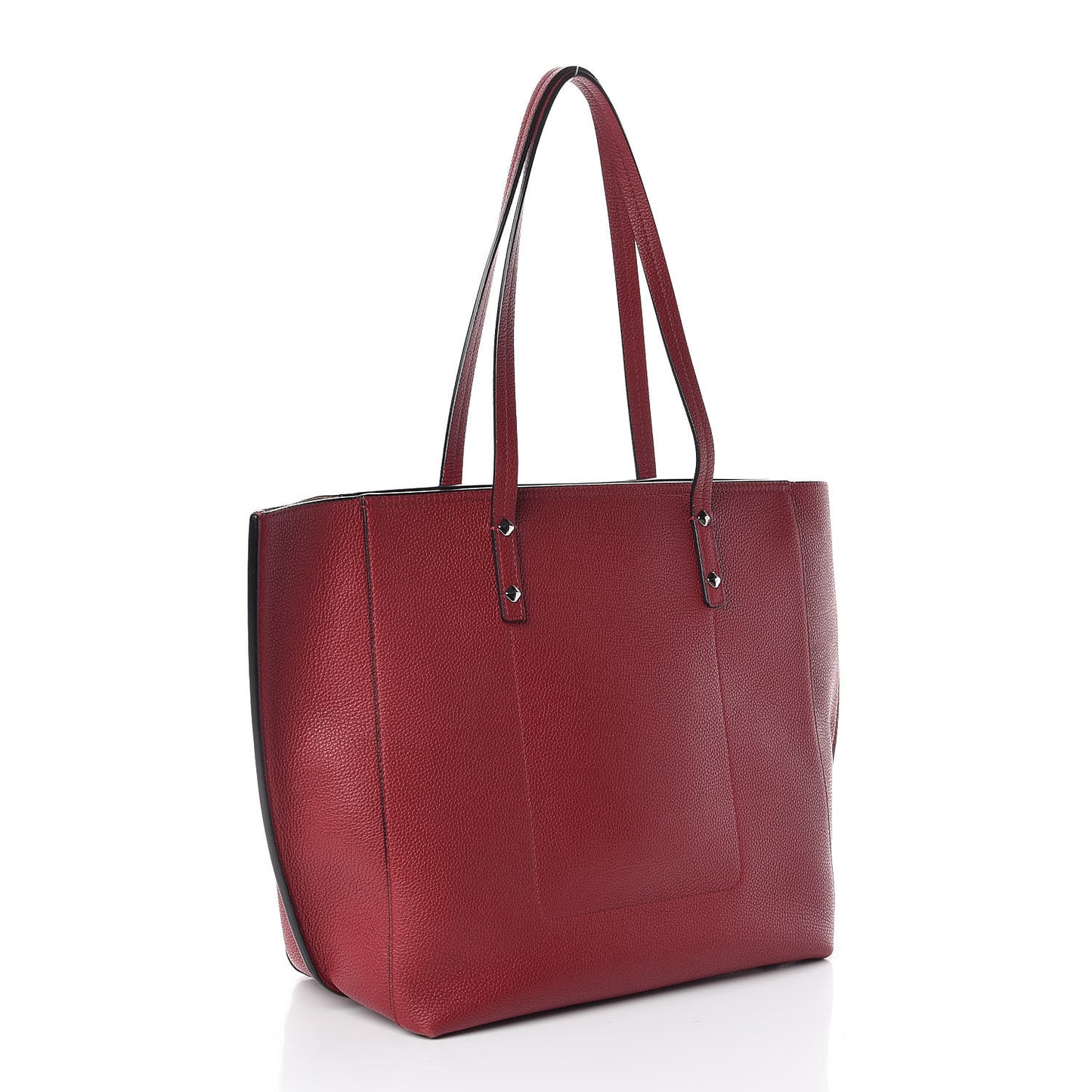 Pebbled Calfskin Tote Ruby