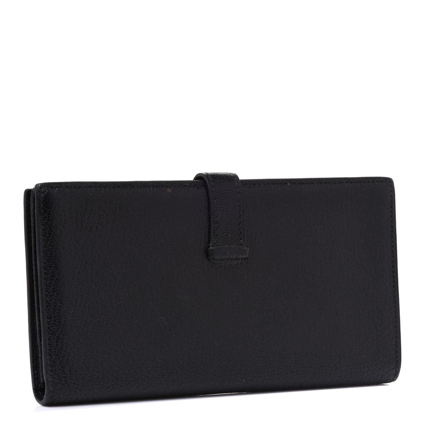 Hermes Chevre Mysore Bearn Gusset Wallet Black 3 of 11