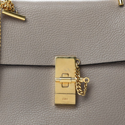 Chloe Grained Lambskin Drew Shoulder Bag Motty Grey 13 of 13