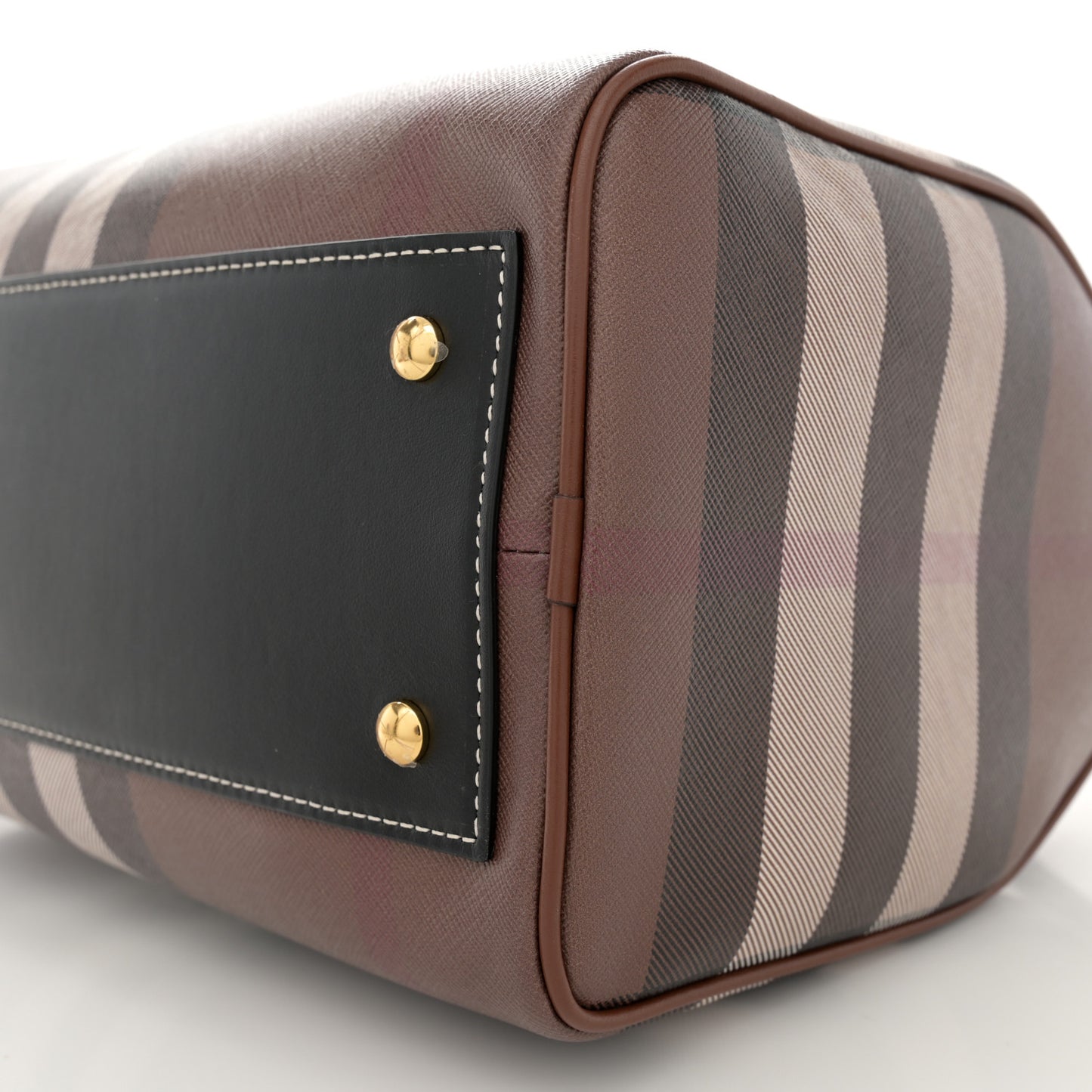 E-canvas Check Bowling Bag Dark Birch Brown