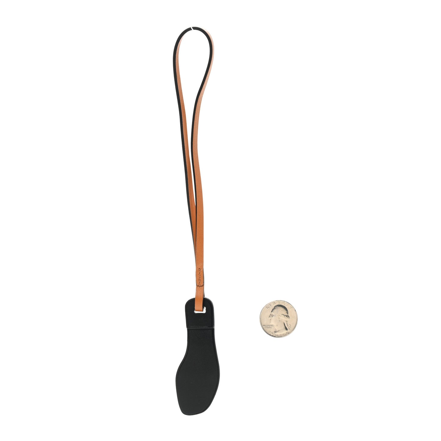 Epsom Butler Calfskin Hunter Oran Nano Bag Charm Rose Texas