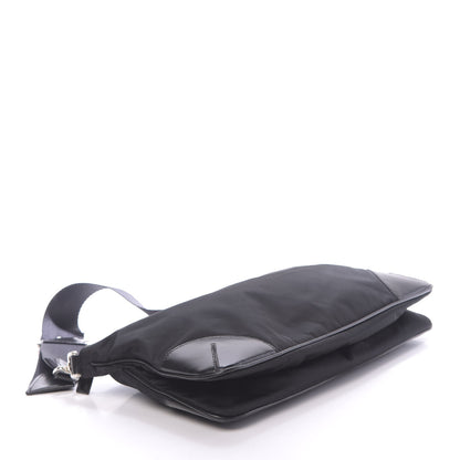 Prada Tessuto Light Nylon Soft Calf Shoulder Bag Black 4 of 11