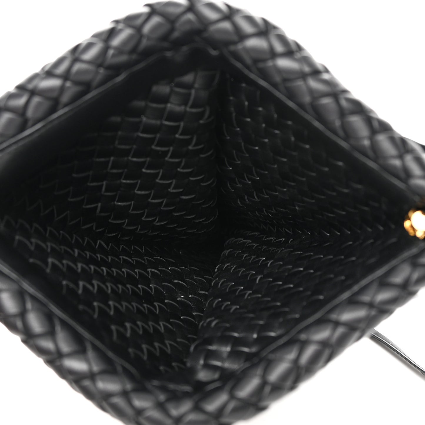 Nappa Intrecciato The Fringe Crisscross Bag Black