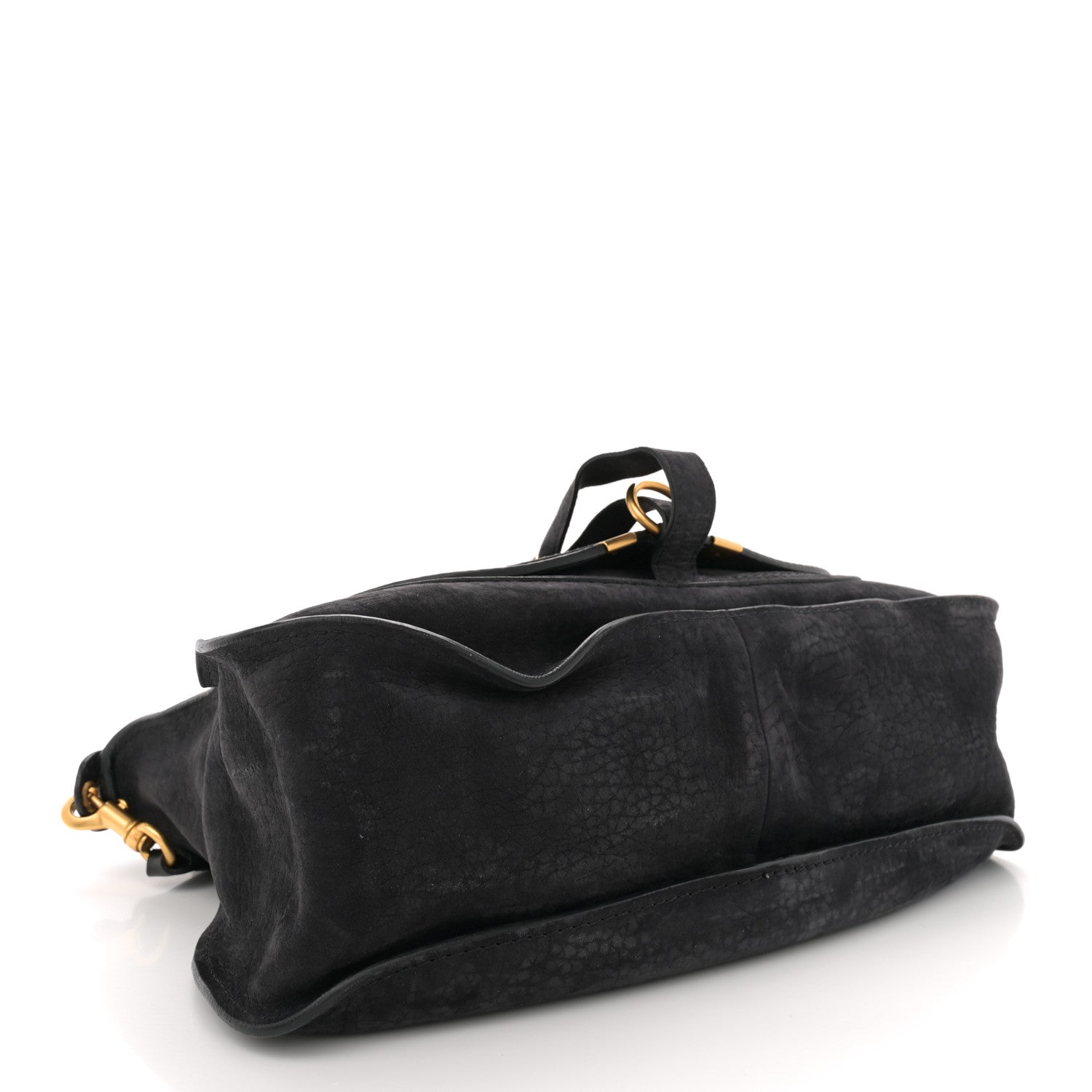 Chloe Nubuck Calfskin Medium Marcie Satchel Black 4 of 13