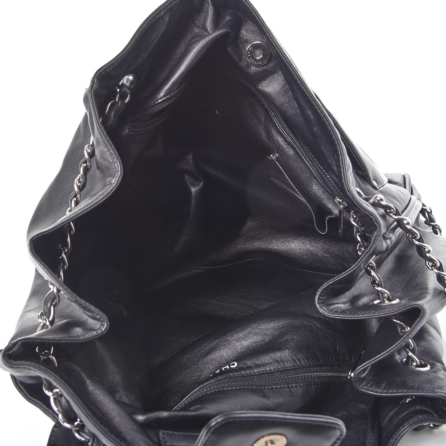 Chanel Calfskin Diagonal Ligne Tote Black 6 of 11