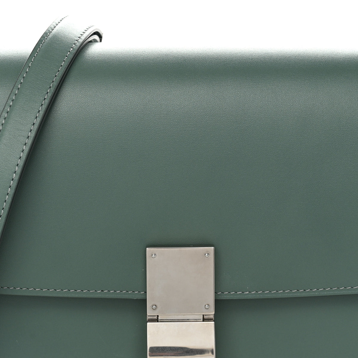 Celine Box Calfskin Medium Classic Box Flap Bag Celadon 8 of 13