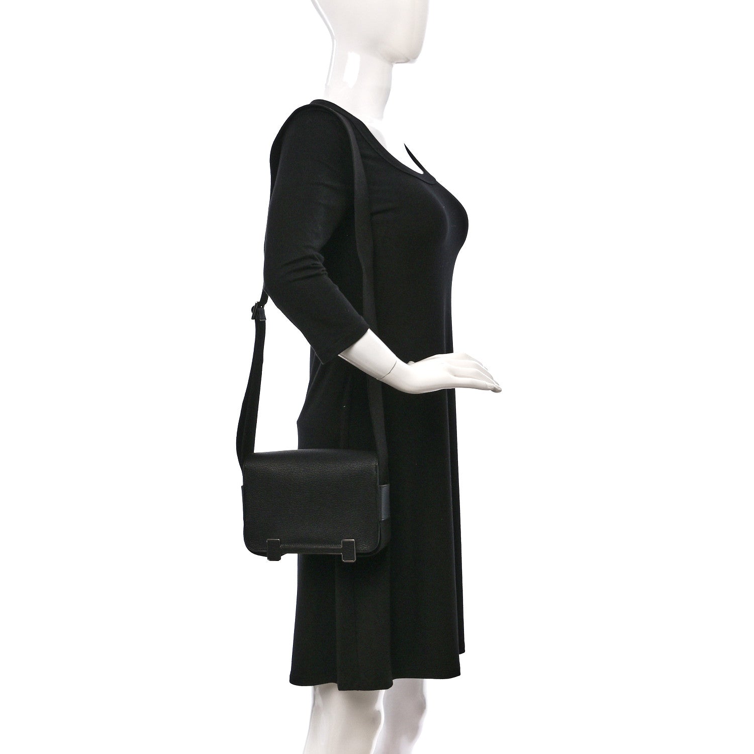 Hermes Chevre Mysore Geta Black 2 of 12