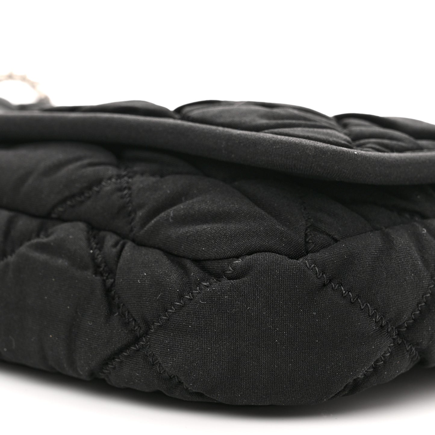 Jersey Bubble Quilt Flap Black