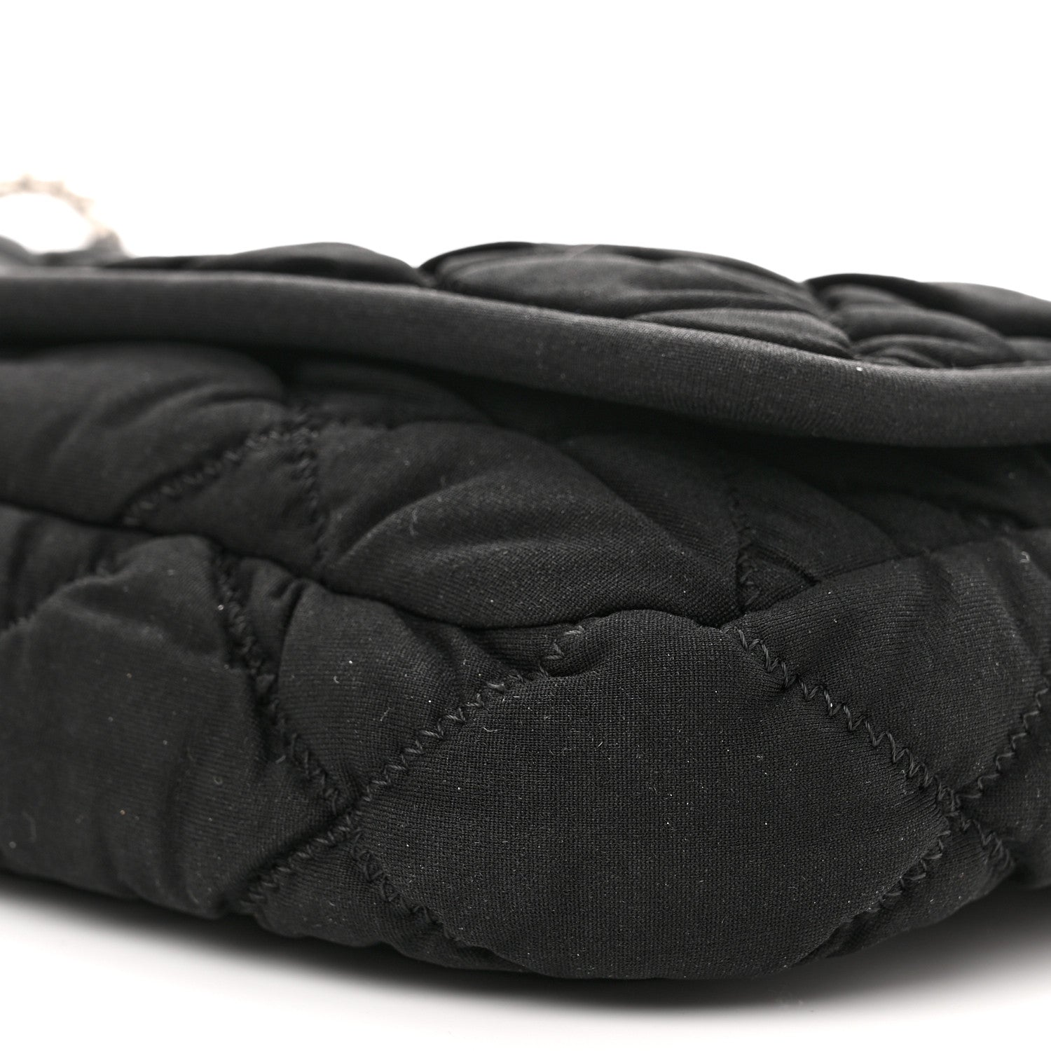 Chanel Jersey Bubble Quilt Flap Black 10 of 10