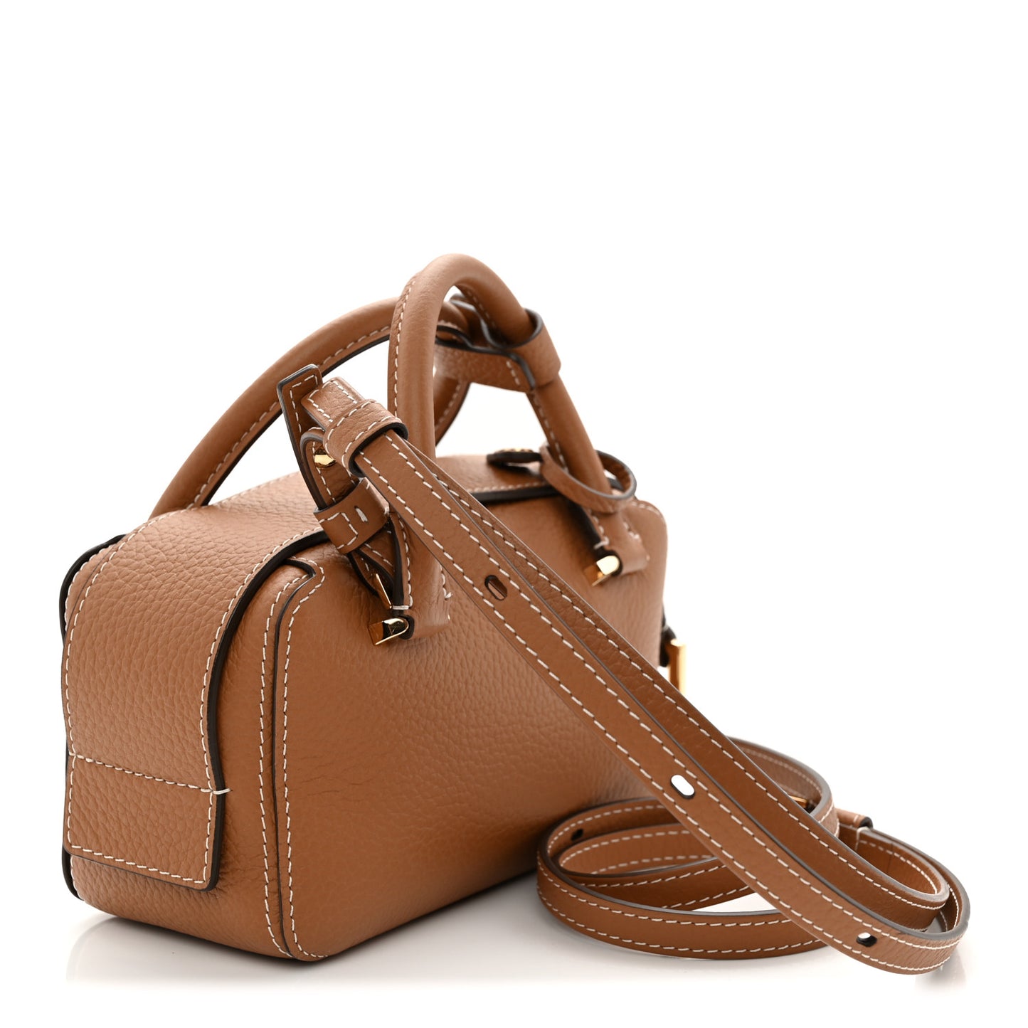 Taurillon Soft Nano Cool Box Satchel Vegetal Ivory