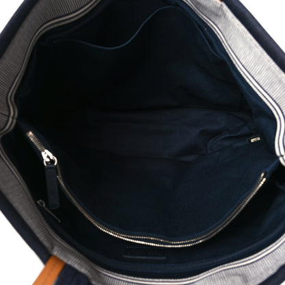 Chanel Denim Large Shopping Tote Blue 5 of 9