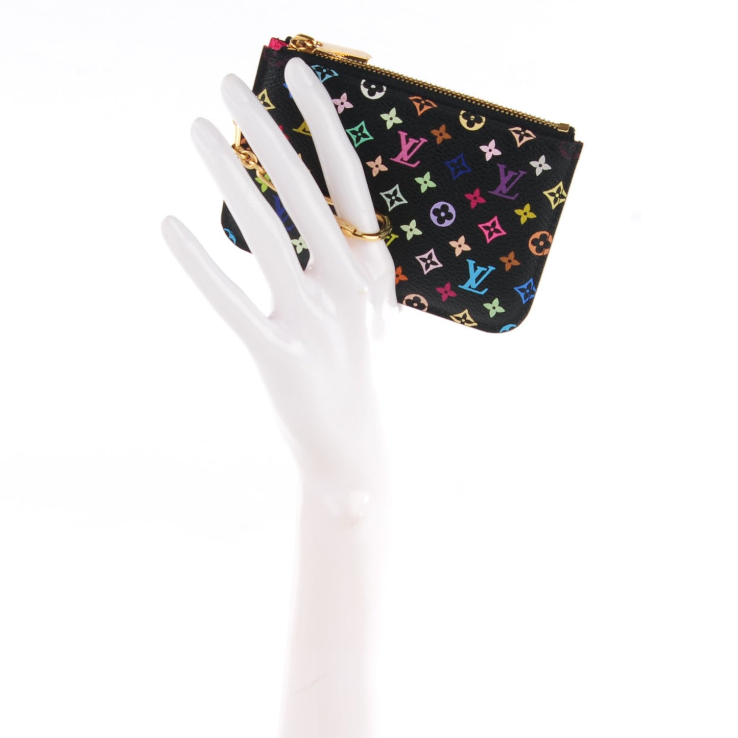 Monogram Multicolor Key Pouch Black Grenade