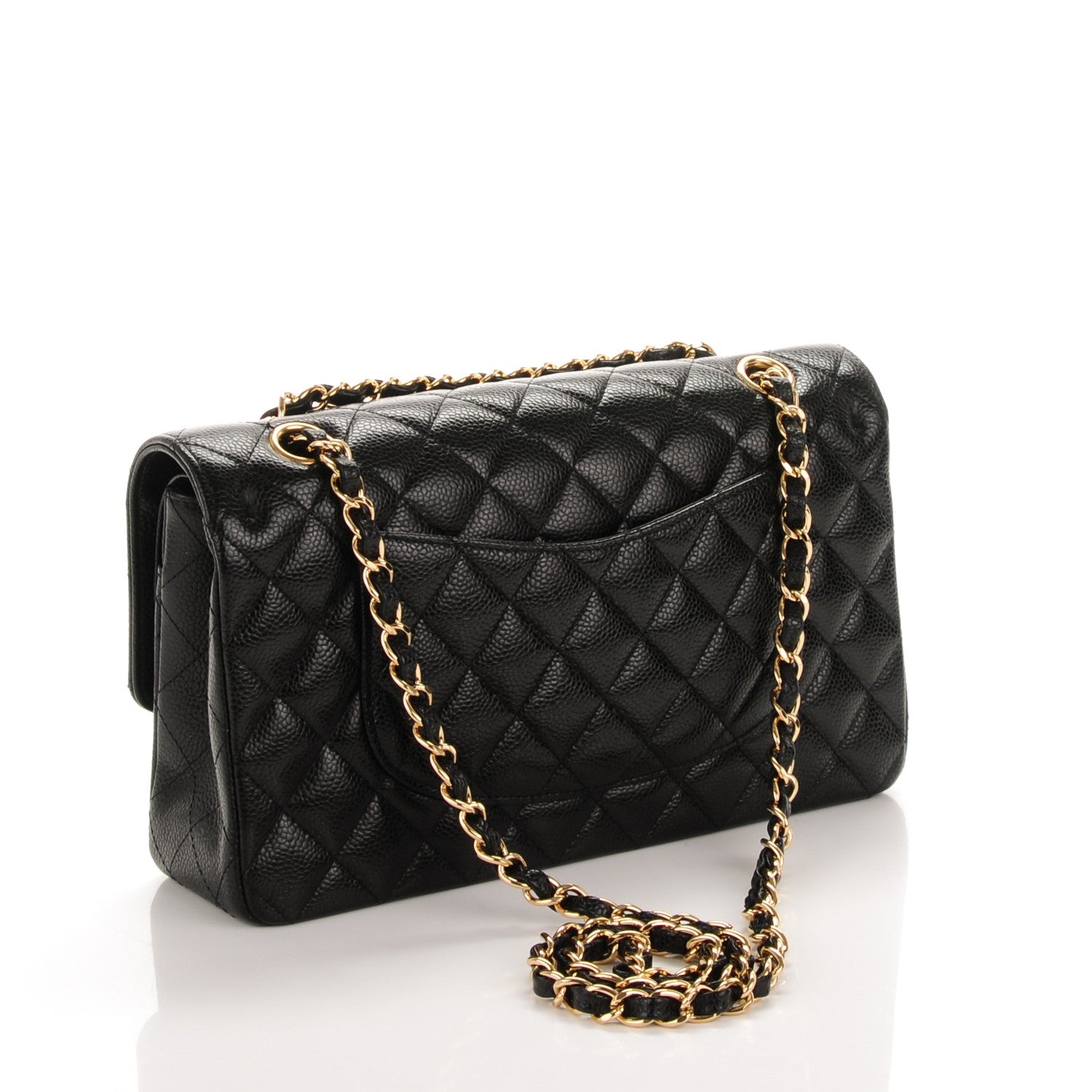 Chanel Caviar Quilted Medium Double Flap Black 3 of 7