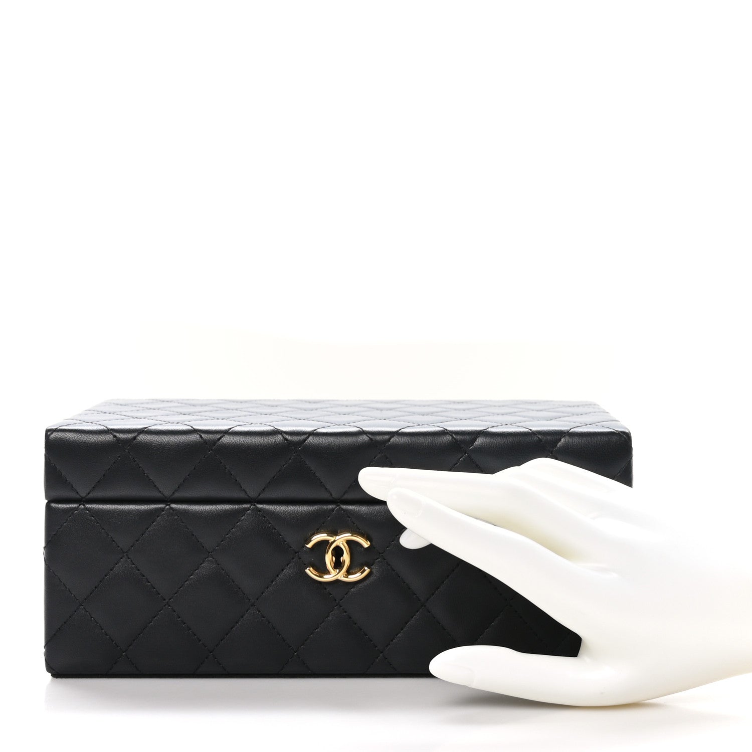 Chanel Lambskin Small Jewelry Box Black 2 of 17