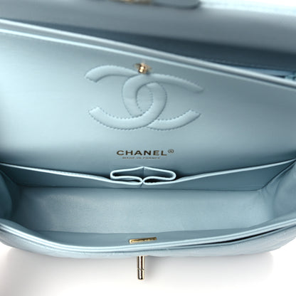 Chanel Caviar Quilted Medium Double Flap Light Blue 5 of 11