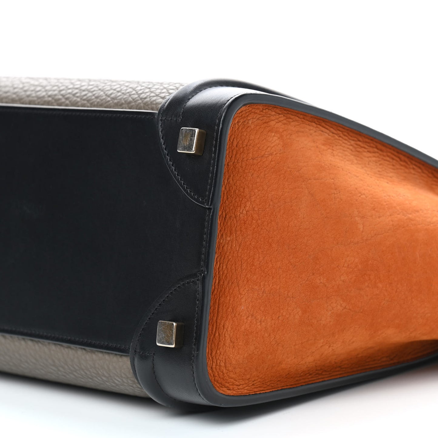 Bullhide Calfskin Nubuck Tri-color Micro Luggage Khaki