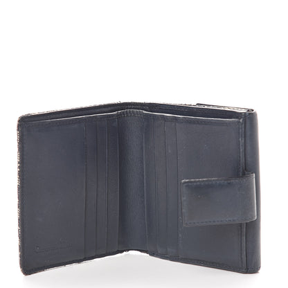 Christian Dior Monogram Compact Wallet Navy 6 of 14