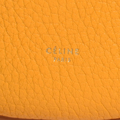 Celine Crisped Calfskin Small Hobo Saffron 8 of 8