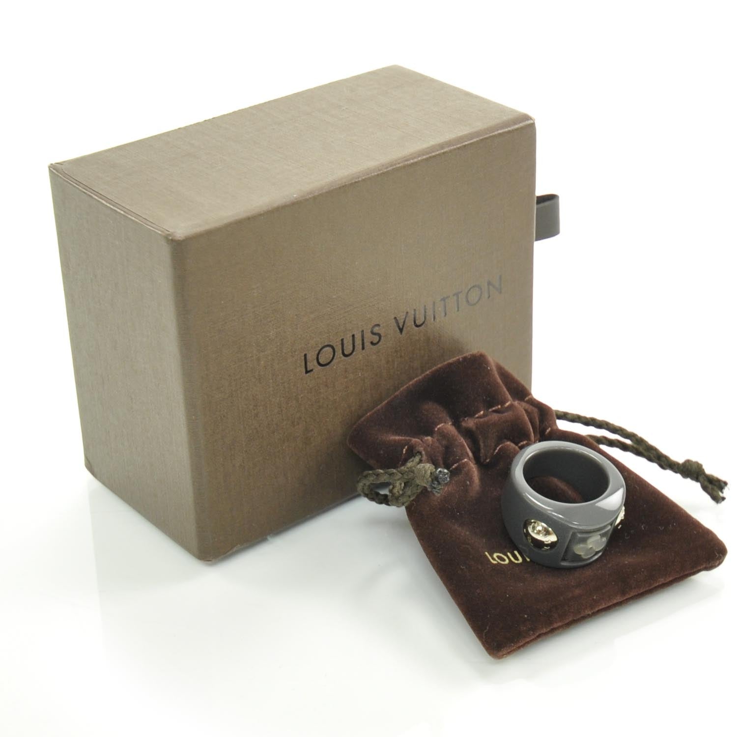 Louis Vuitton Glitter Resin Random Flower Ring Medium 3 of 5