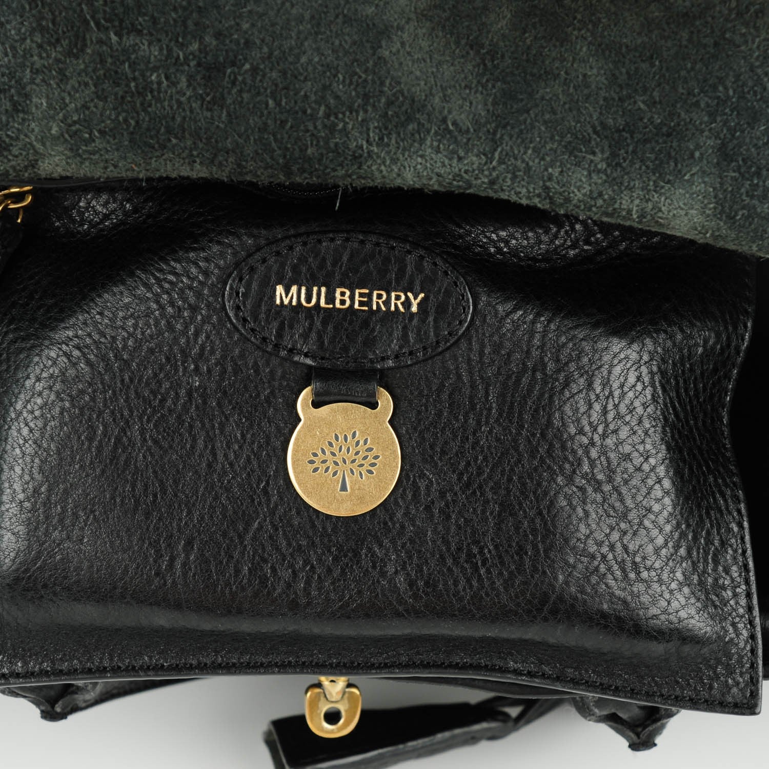 Mulberry Shiny Grain Small Bayswater Black 6 of 7