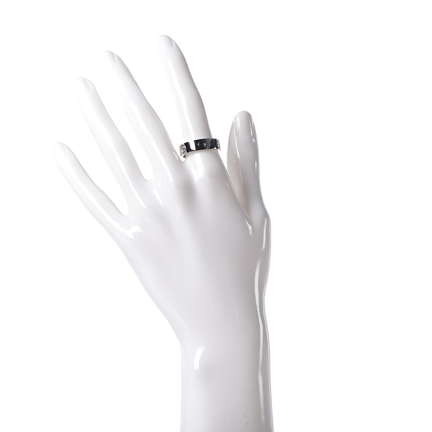 18K White Gold 5.5mm LOVE Ring 56 7.5