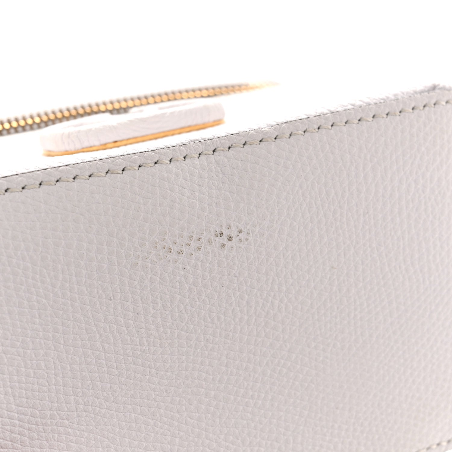 Valentino Garavani Grained Calfskin VSling Vanity Case White 11 of 12