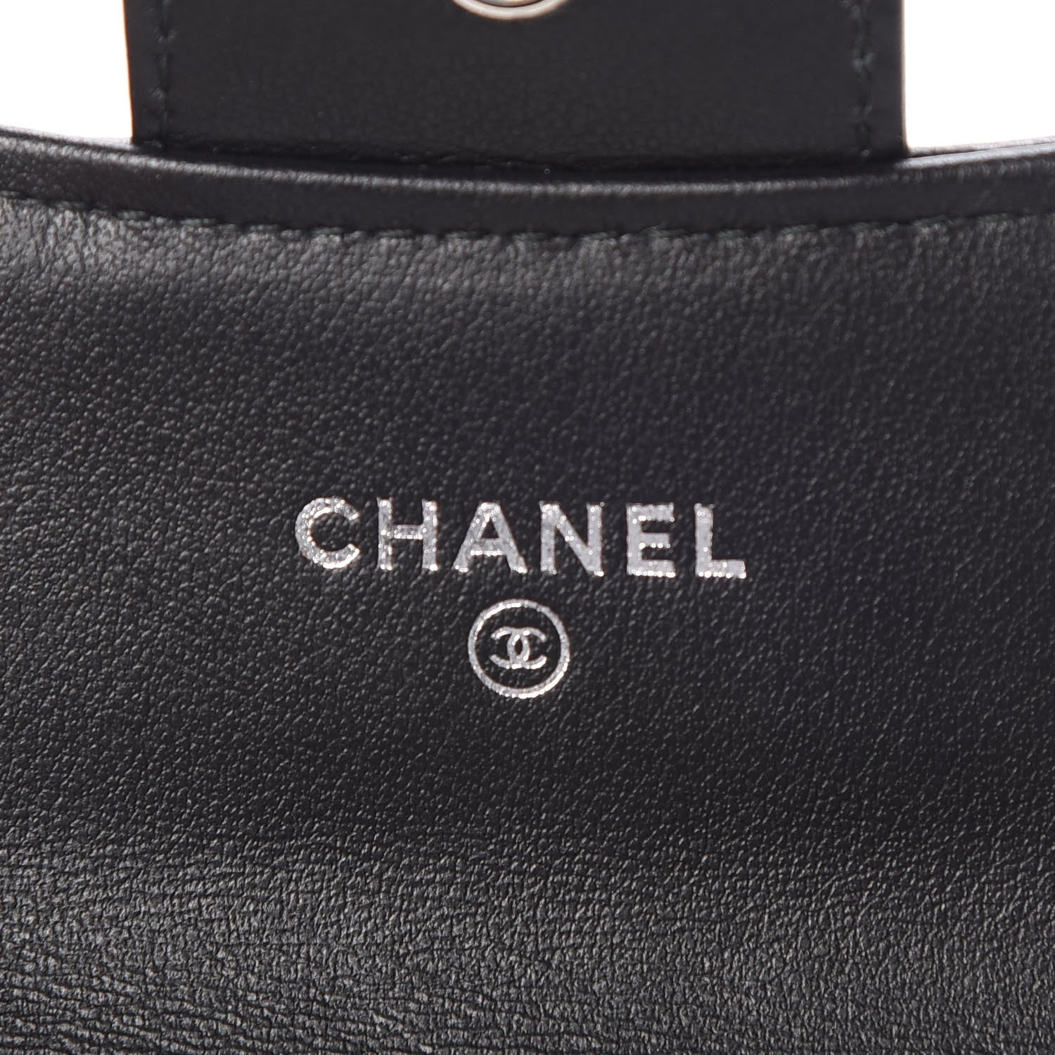 Chanel Aged Calfskin Chevron Reissue Card Holder Wallet So Black 6 of 9