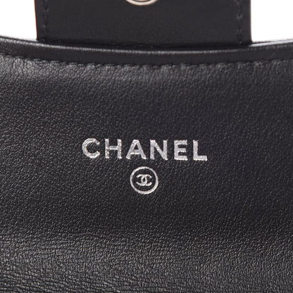 Chanel Aged Calfskin Chevron Reissue Card Holder Wallet So Black 6 of 9