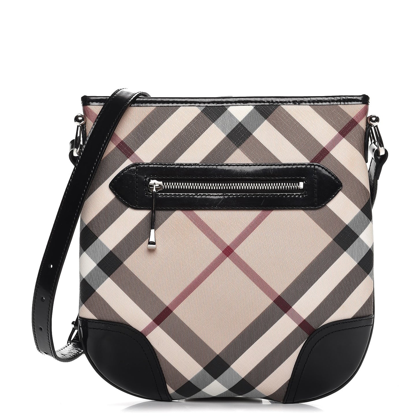 Supernova Check Small Dryden Crossbody Bag Black