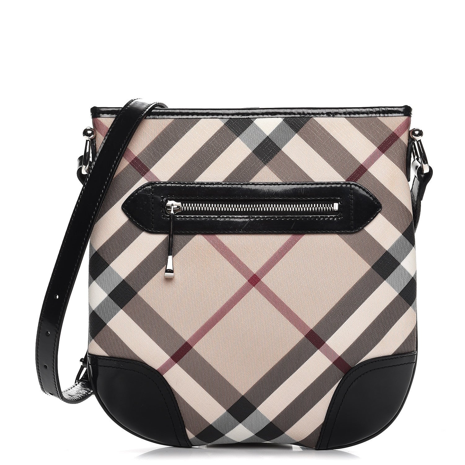 Burberry Supernova Check Small Dryden Crossbody Bag Black 1 of 9
