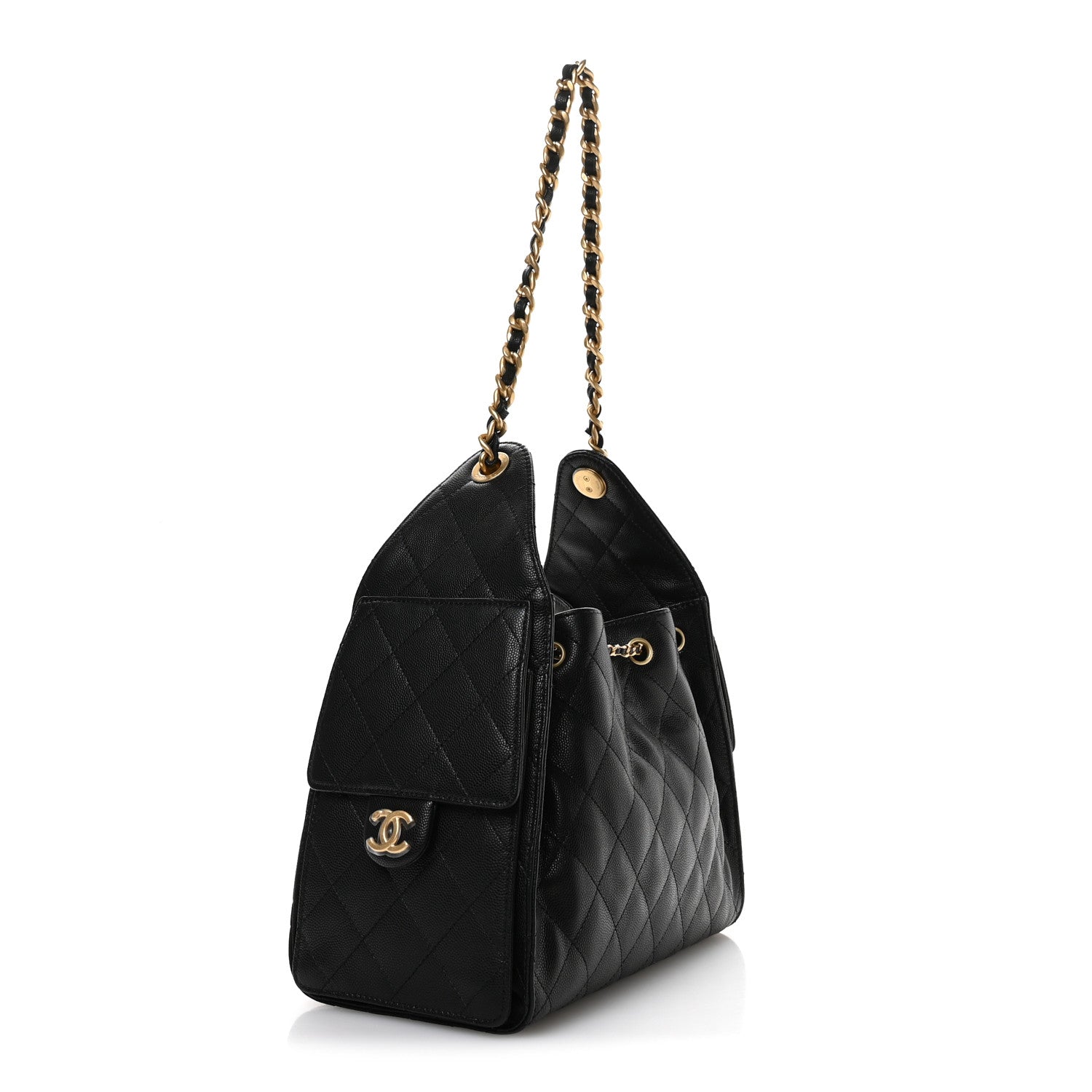 Chanel Caviar Quilted Small Chanel 25 Handbag Black 3 of 11