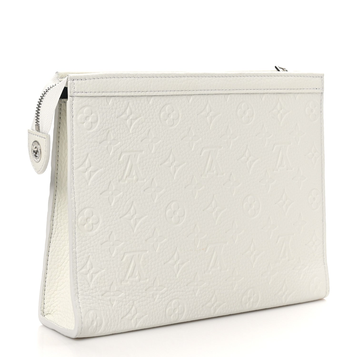Louis Vuitton LV X YK Taurillon Monogram Psychedelic Flower Pochette Voyage MM White 3 of 9