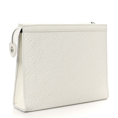 Louis Vuitton LV X YK Taurillon Monogram Psychedelic Flower Pochette Voyage MM White 3 of 9