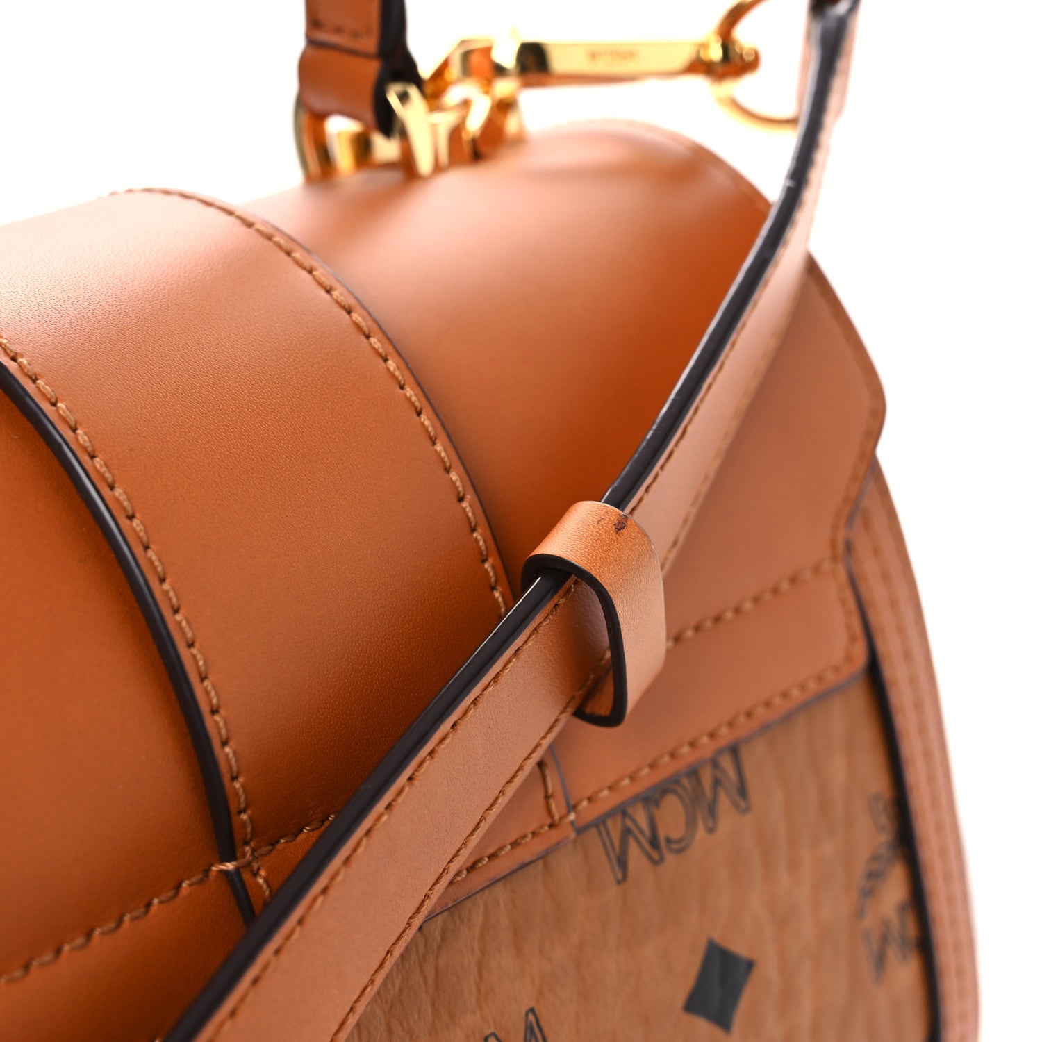 mcm ボディバッグ　cognac smallサイズ✨ MCM Cognac Visetos Small Tracy Crossbody Bag – OLIVER'S