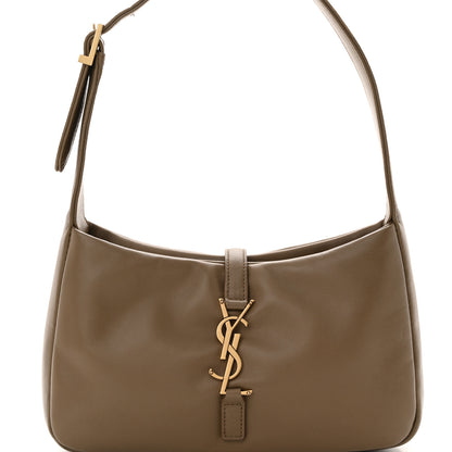 Saint Laurent Padded Lambskin Le 5 A 7 Hobo Dark Peanut 9 of 13