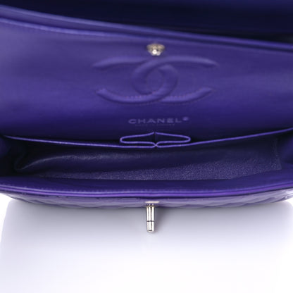 Chanel Patent Calfskin Quilted Medium Double Flap Purple 4 of 9