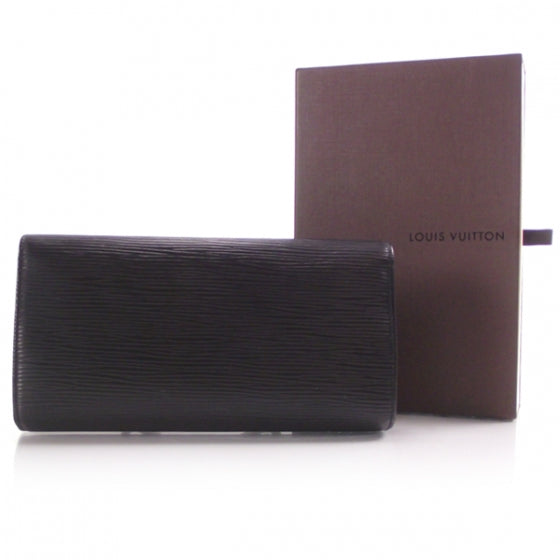Epi Porte Tresor International Wallet BLACK