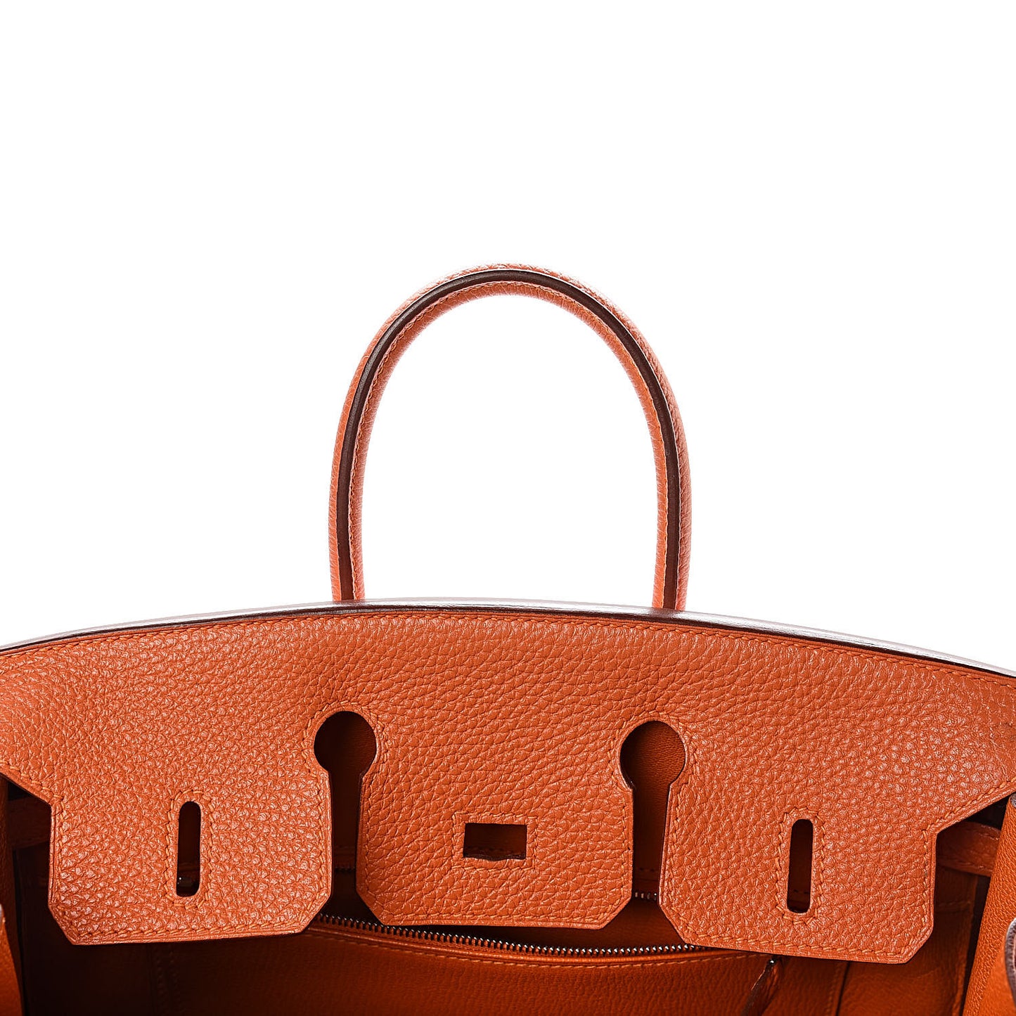 Taurillon Clemence Birkin 25 Orange