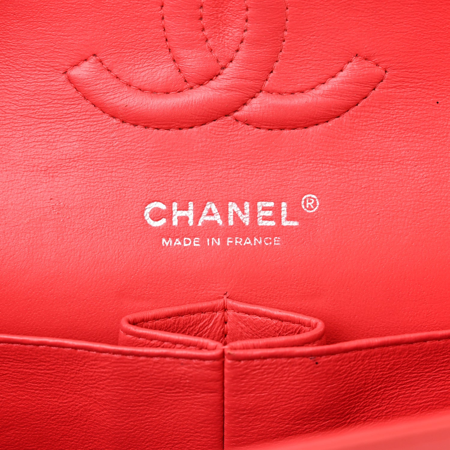 Chanel Patent Quilted Medium Double Flap Coral 6 of 21