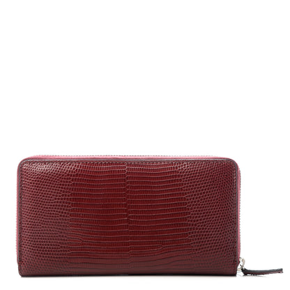 Gucci Lizard Millenium Zip Around Wallet Bordeaux 1 of 7