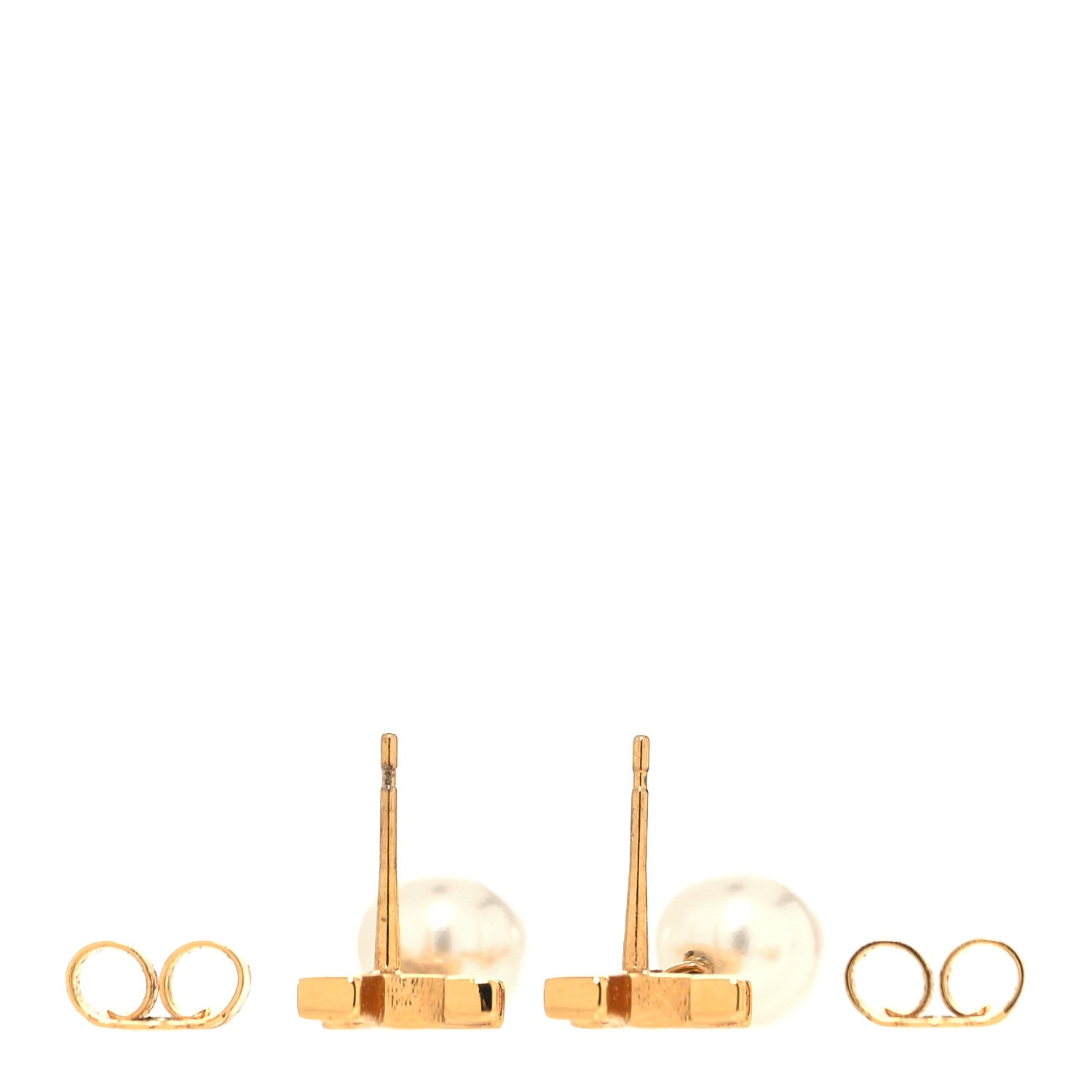 Louis Vuitton Pearl LV Louisa Iconic Earrings Gold 3 of 4