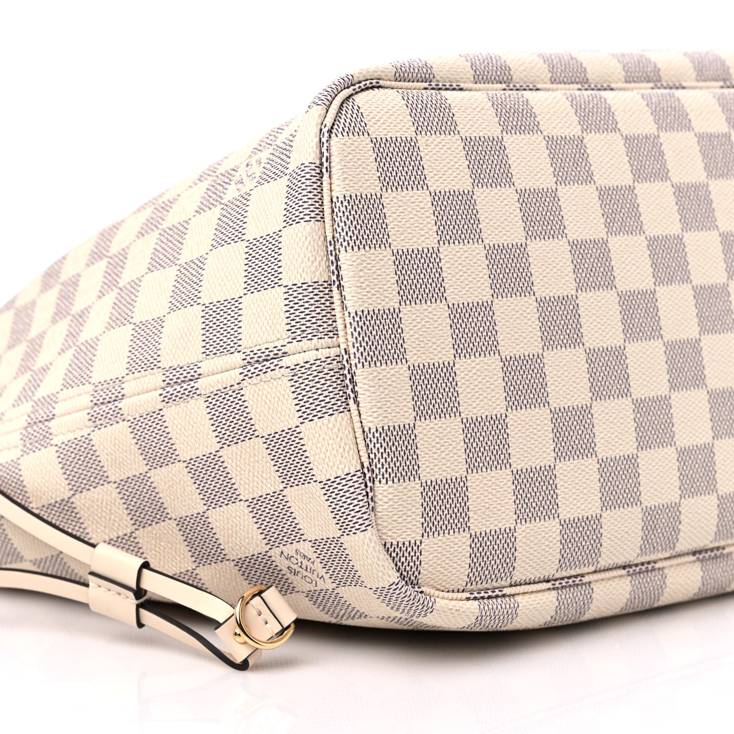 Damier Azur Braided Neverfull MM Pink