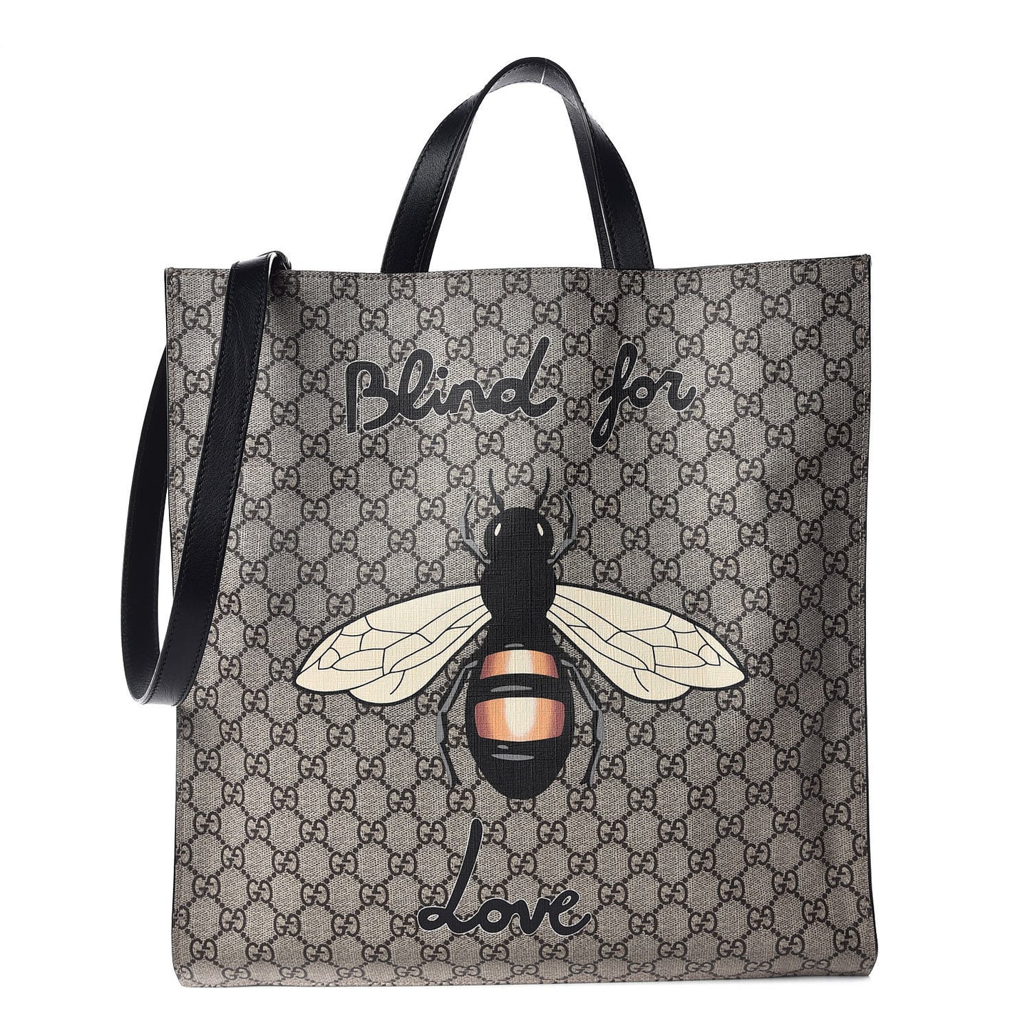 GG Supreme Monogram Blind for Love Vertical Tote
