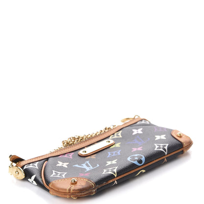 Louis Vuitton Monogram Multicolor Pochette Milla MM Black 4 of 10